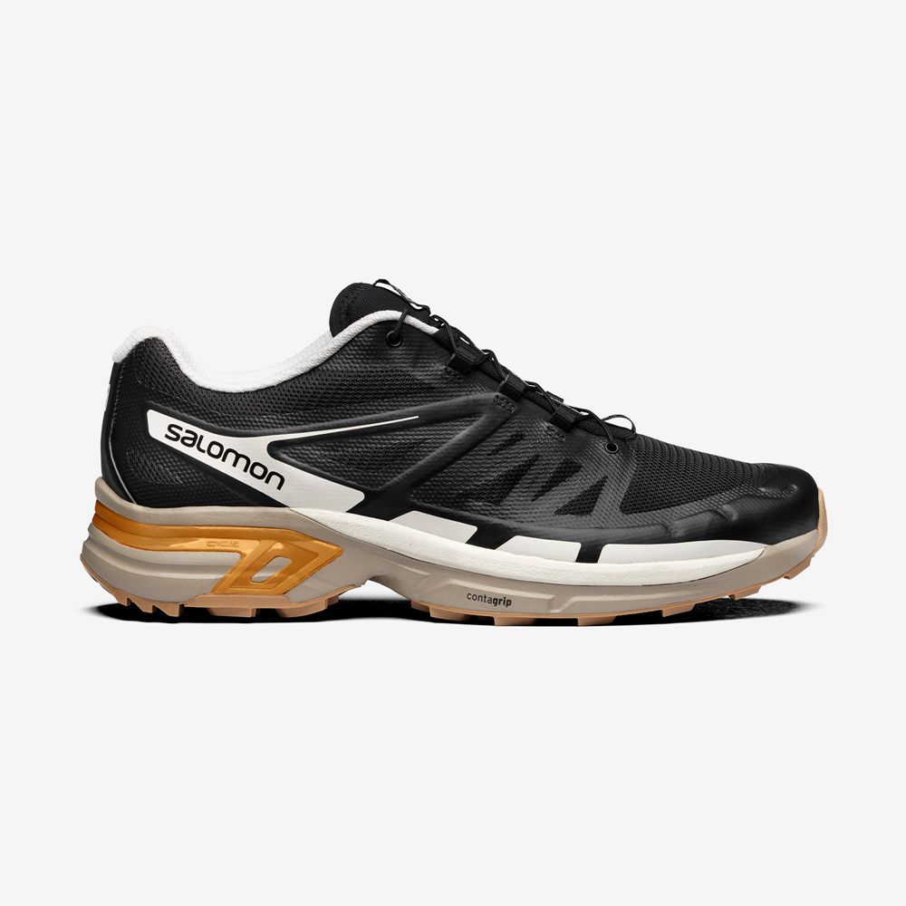 Zapatillas Salomon Hombre Negras / Doradas - Salomon Argentina XT-WINGS 2,857910-TJZ